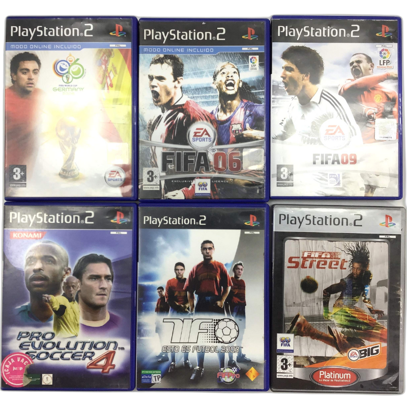 Pack videojuegos fútbol ps2